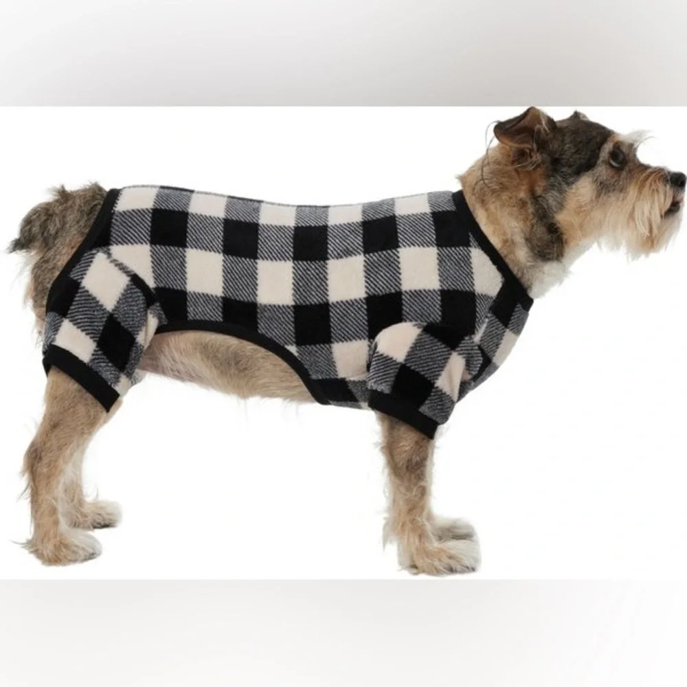 New with tags Plaid Dog & Cat Fleece Pajamas